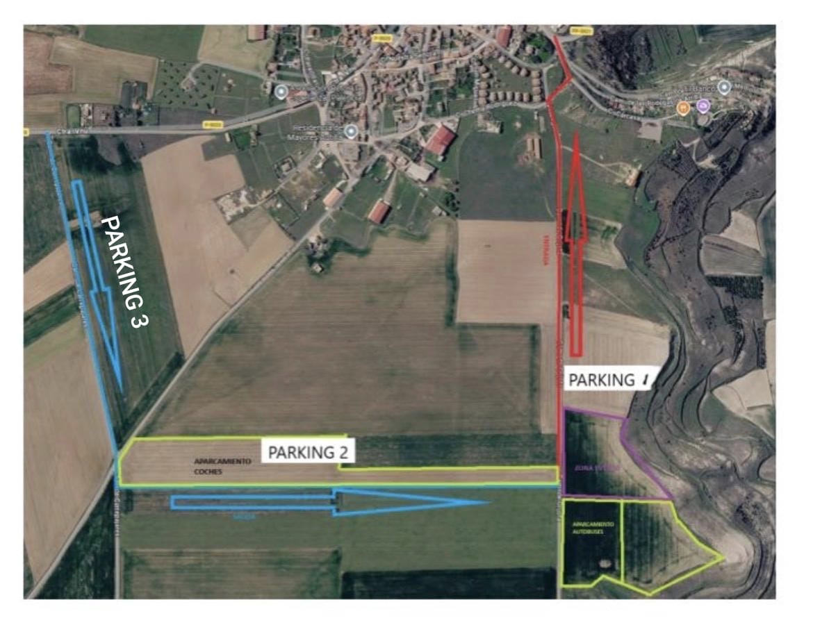 Mapa de accesos y ubicación de Autilla del Pino